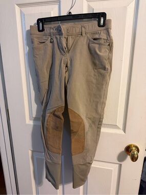 Romfh Beige/Tan Riding Breeches with Knee Patches